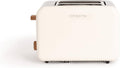 CREATE Vintage-Style 2-Slice Toaster with Wood Accents