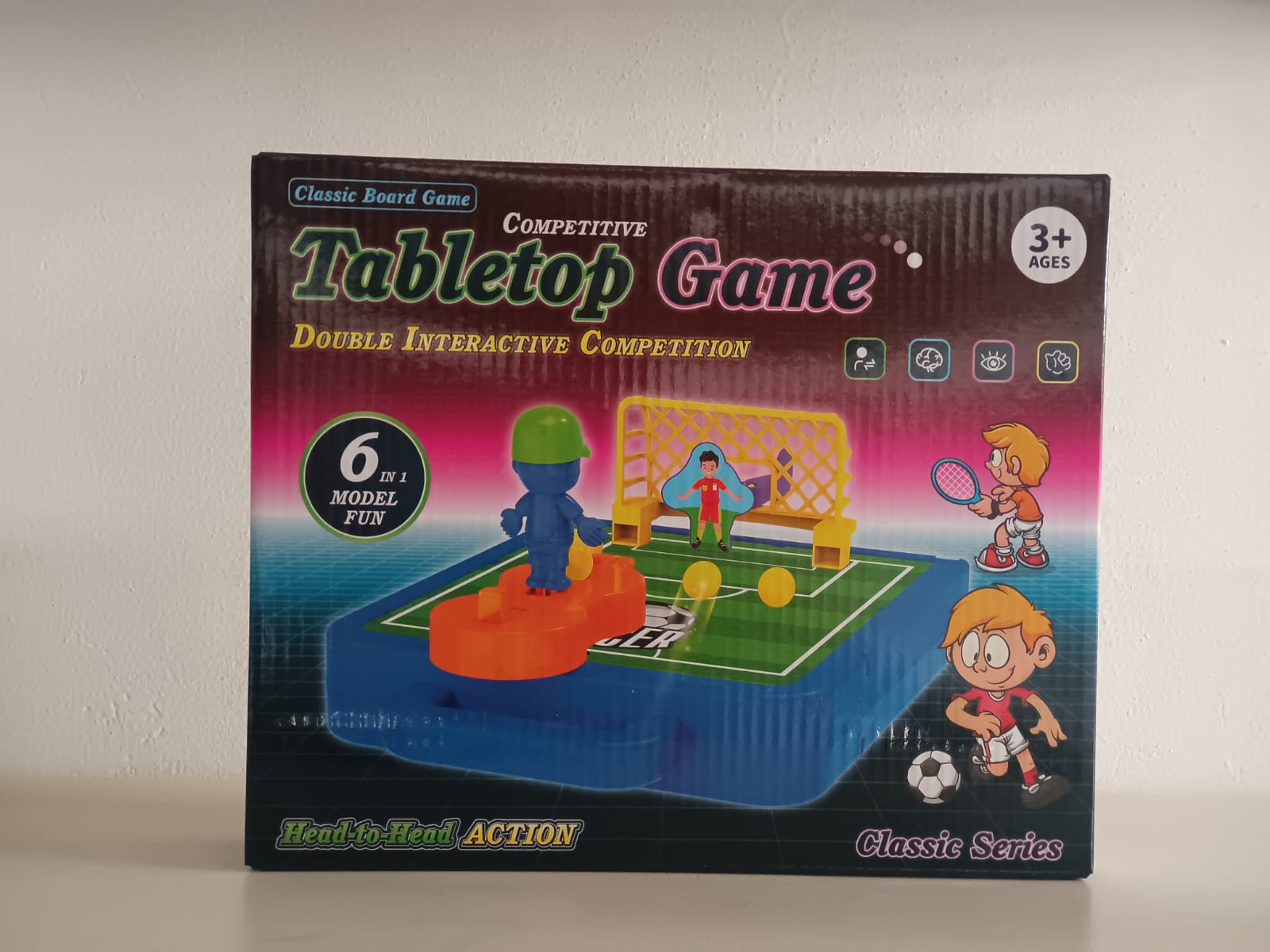 6-in-1 Competitive Tabletop Sports Game Set for Kids