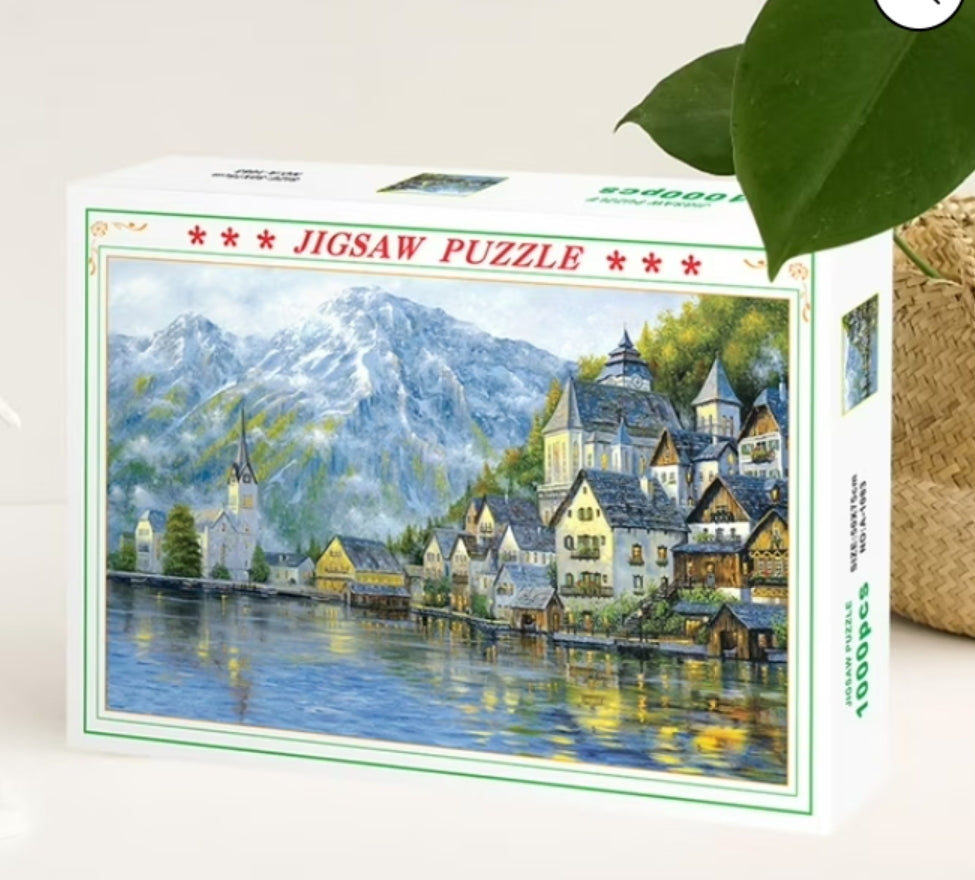 1000 PC snow town jigsaw puzzle
