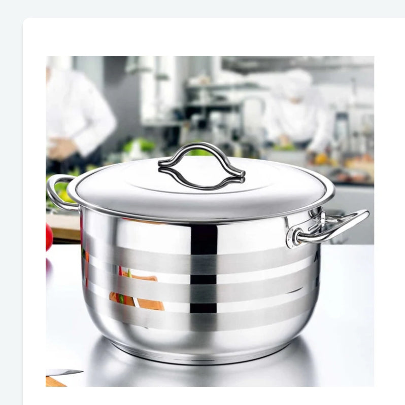 OMS Stainless steel 18/10 Casserole 34Cm 18,6 L