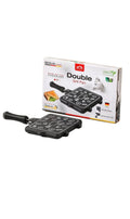 Grill Pan 36 cm*: "Grill both sides at once for juicy, smoky flavor without the mess