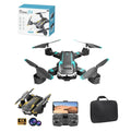 "Drone S6 foldable quadcopter with 4K dual camera, WiFi FPV, optical flow, obstacle avoidance and carrying case."