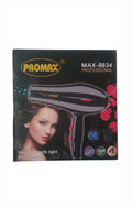 Promax MAX-8834 5000W hair dryer with light & perfume"