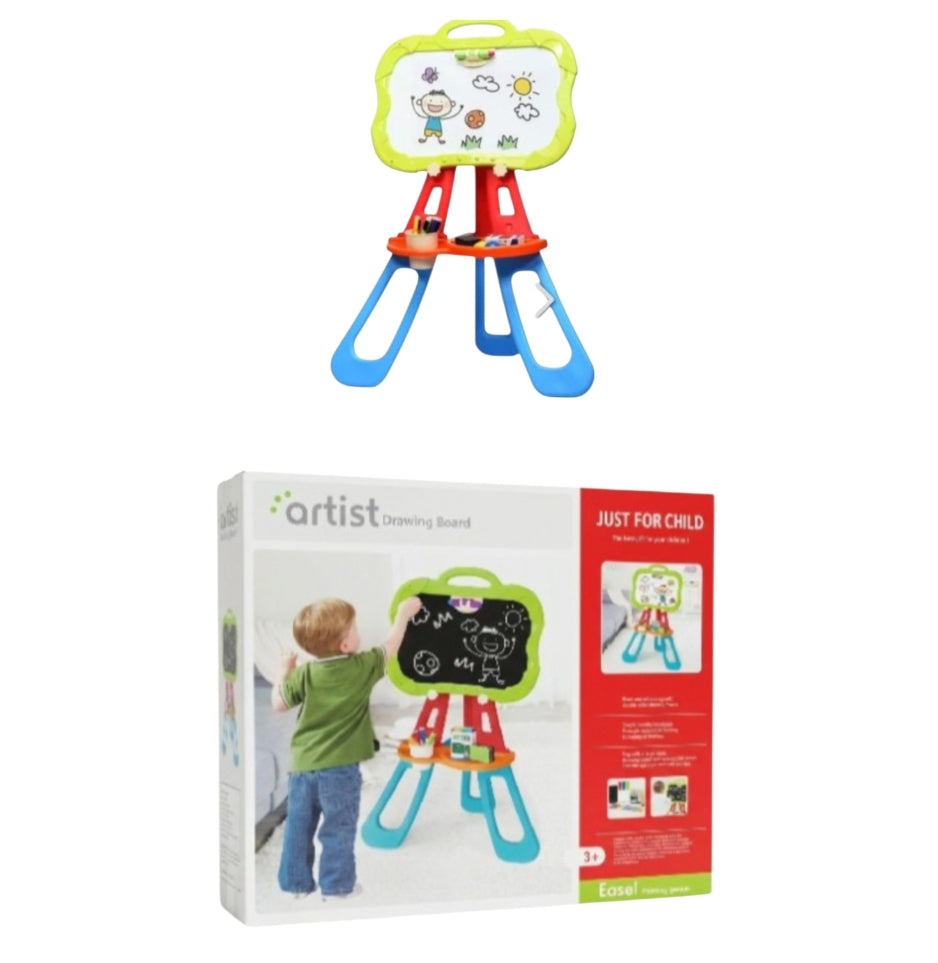Kids Double-Sided Drawing Easel Board 3+