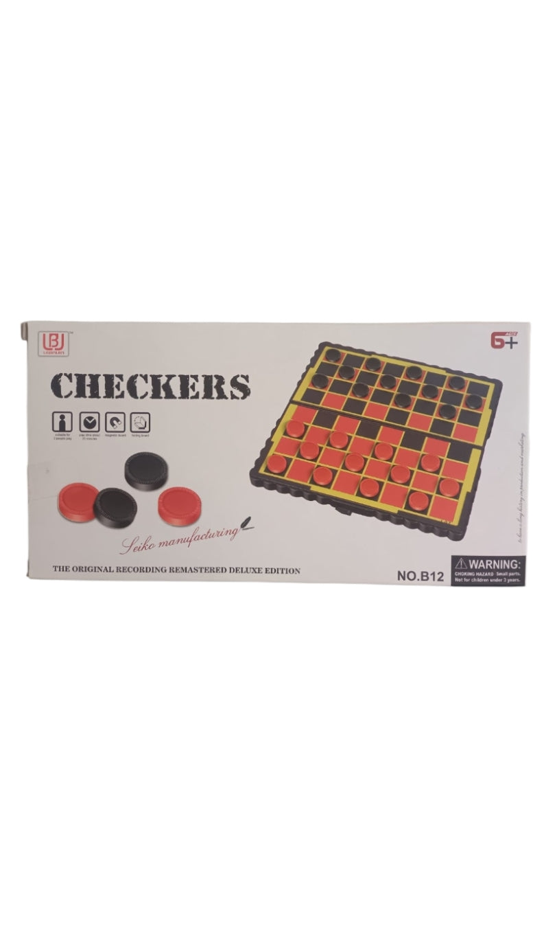 ‎"Magnetic Checkers Game Board 6+"