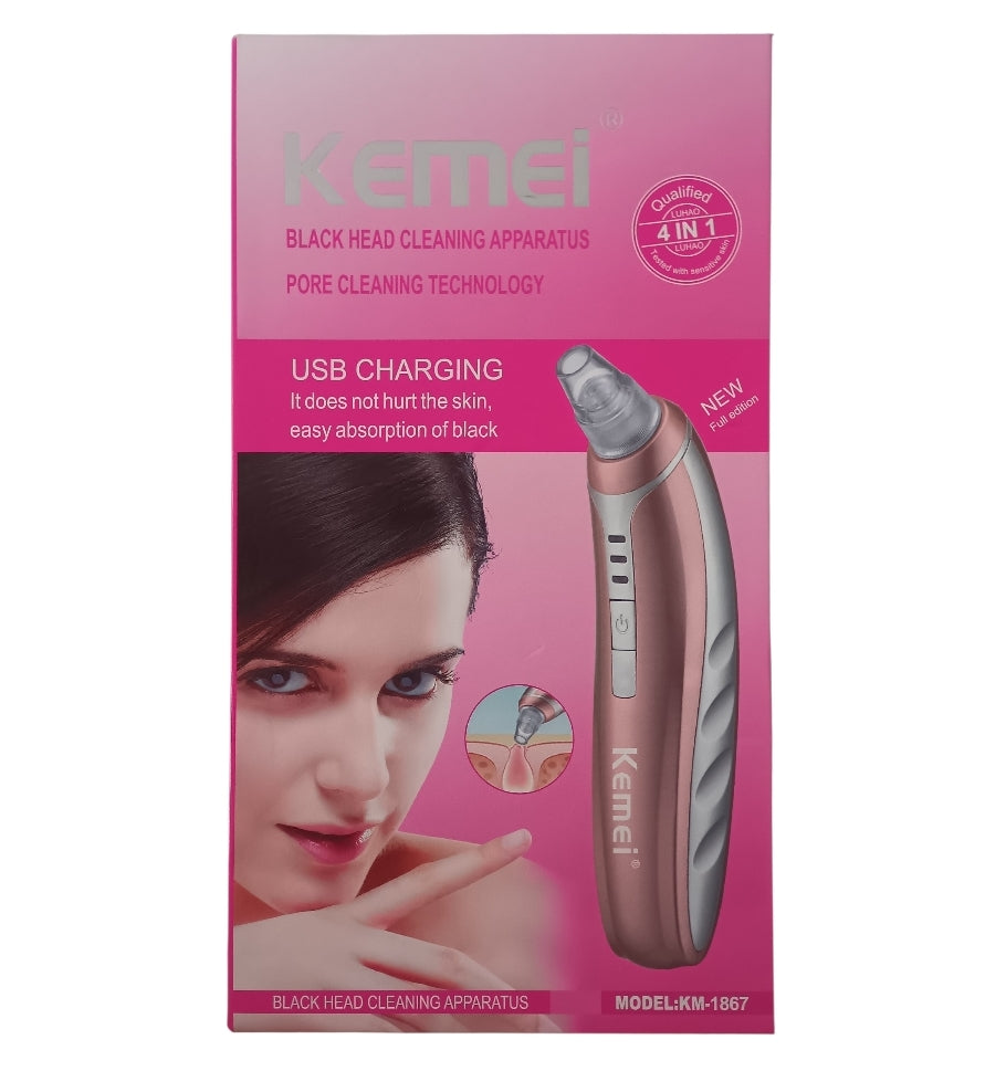 Kemei 4-in-1 Blackhead Remover Vacuum USB