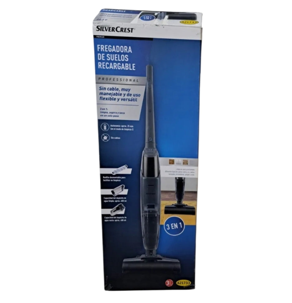 SilverCrest 3-in-1 Cordless Floor Cleaner Mop Vacuum
