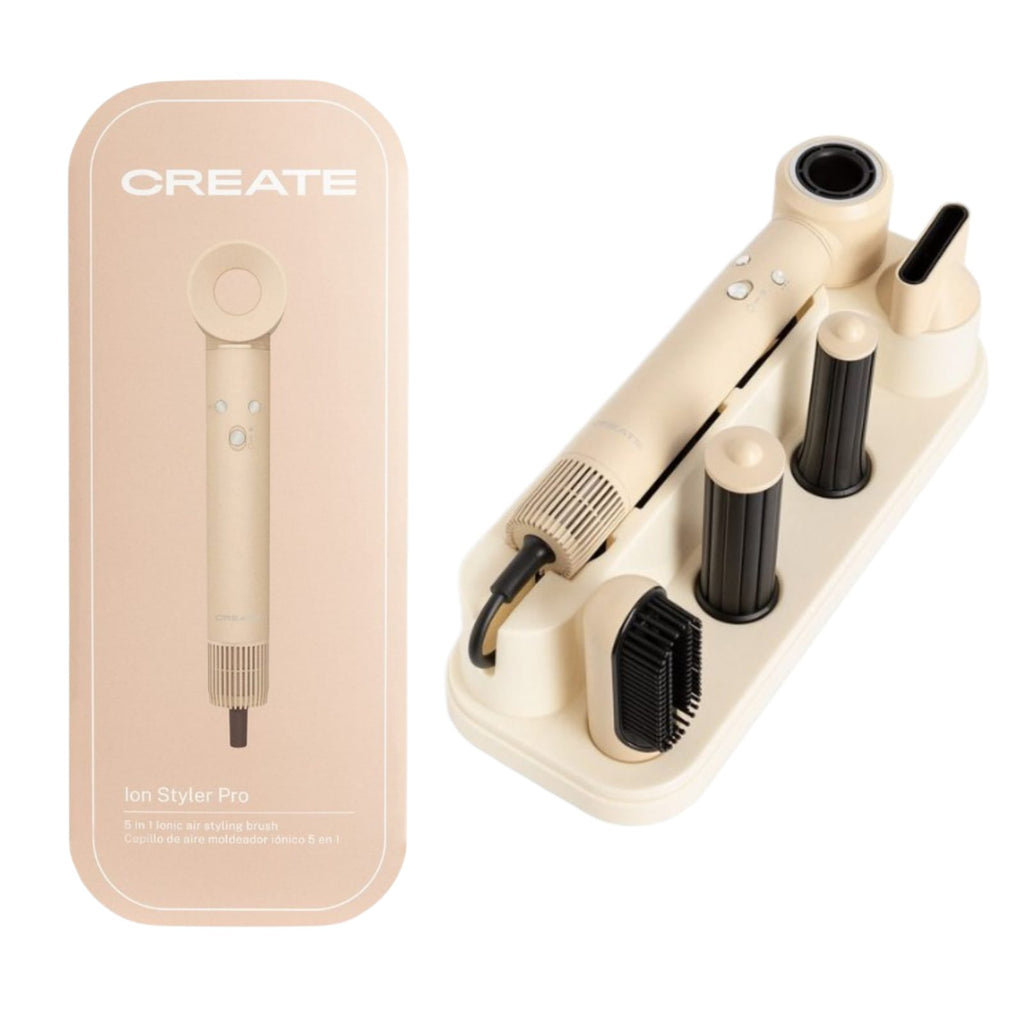 ‎_CREATE Ion Styler Pro replaces your dryer, straightener & curling wands. One device, endless styles with ionic protection._