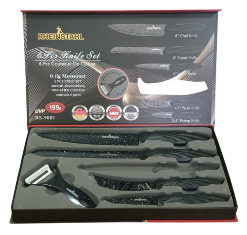 "Non-stick blades, pro cuts. Your kitchen upgrade starts here.