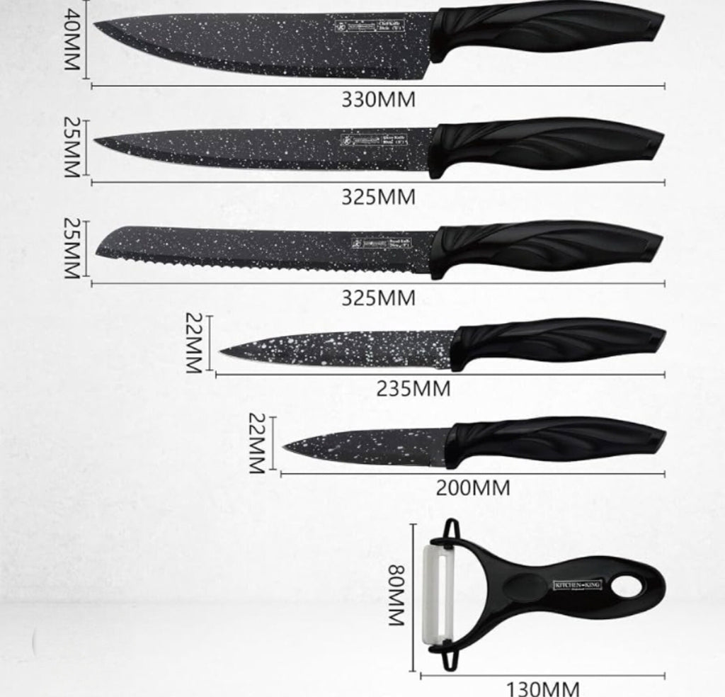 "Non-stick blades, pro cuts. Your kitchen upgrade starts here.