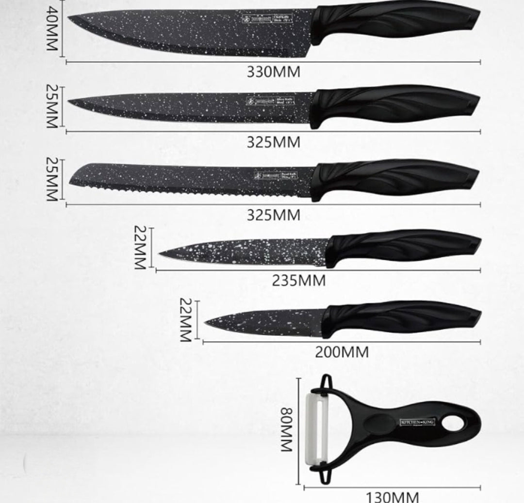 "Non-stick blades, pro cuts. Your kitchen upgrade starts here.