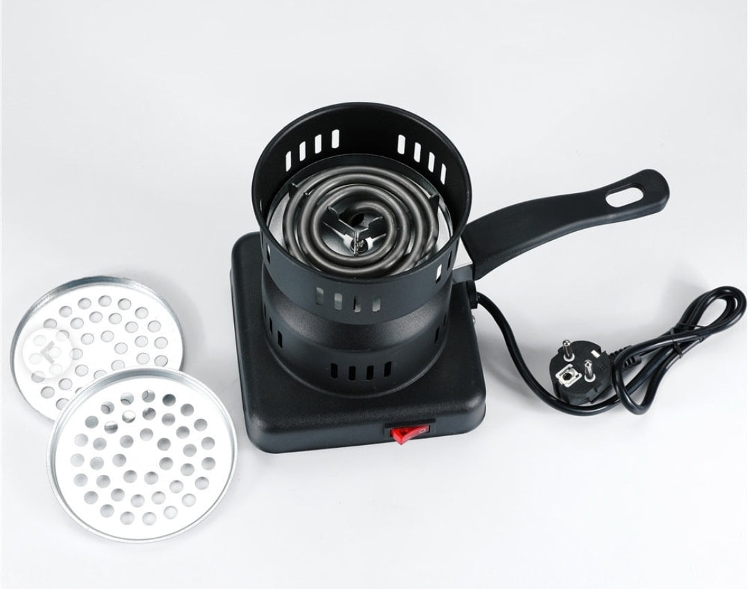 "No flame, no hassle. Red-hot coals in 3 minutes."