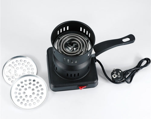 "No flame, no hassle. Red-hot coals in 3 minutes."
