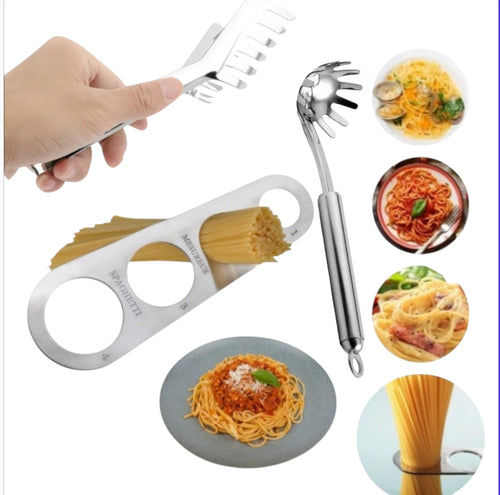 *"Measure, grab, serve. Pasta like a pro in 3 tools."*