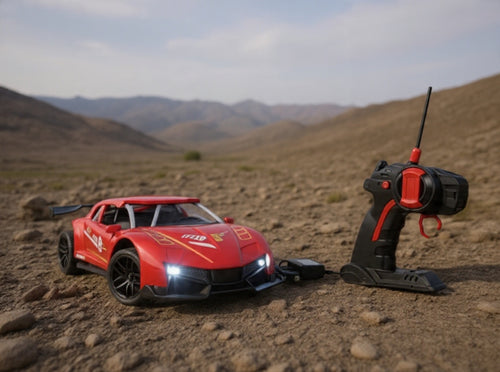 1:18 RC Spray Car - Lights + Smoke + 4WD.