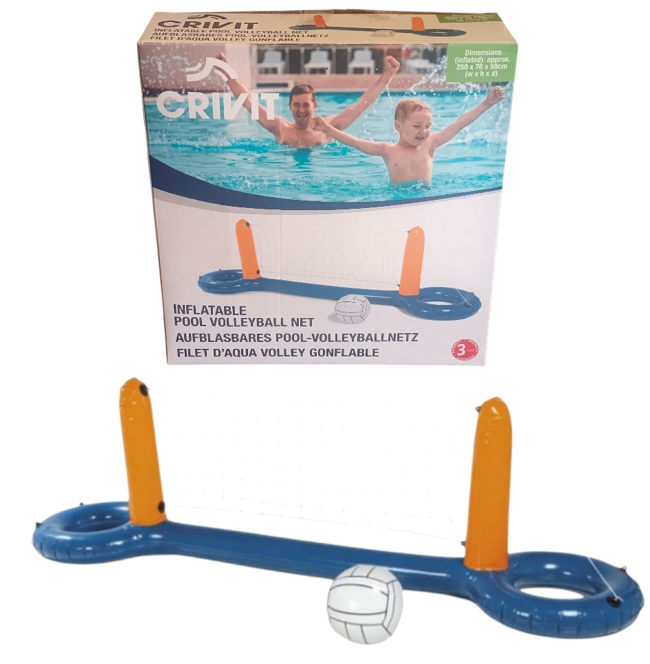 ‎`Inflatable Pool Volleyball Net - Fun for kids & family. Easy setup, floats on water
