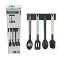 ‎*"Declutter Your Kitchen! 4-in-1 Utensil Set + Wall Hanger. Stick, Hang, Cook - Zero Mess!"*