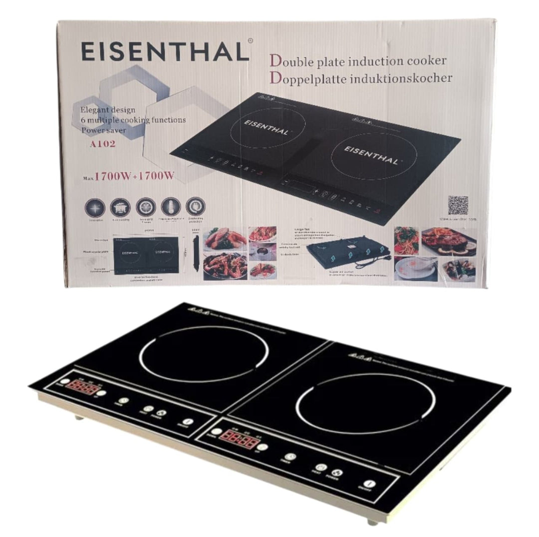 ‎Eisenthal A102 Double Induction Cooker 3400W-Touch Control with 6 cooking Modes.
‎