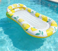 ‎LEMON Mesh Pool Float 🍋 160cm with cooling mesh + headrest. Stay cool & float in style
