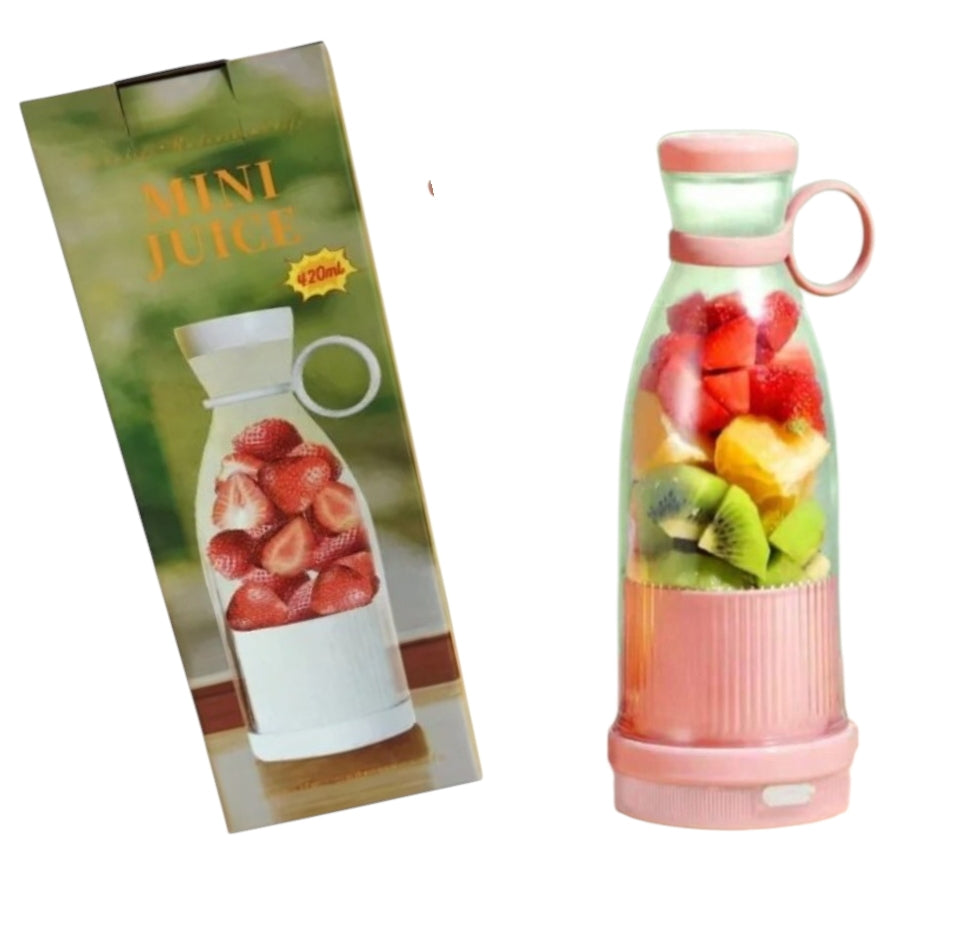 MINI JUICE 420ml | Bigger Cup, More Freshness | Blend Your Strawberries