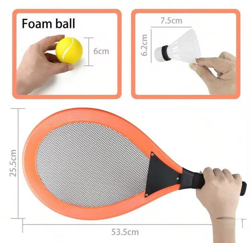 2-in-1 Beach Racket Set | Tennis + Badminton | Fun for Everyone