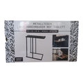 ‎C-Shaped Side Table with Removable Wooden Tray