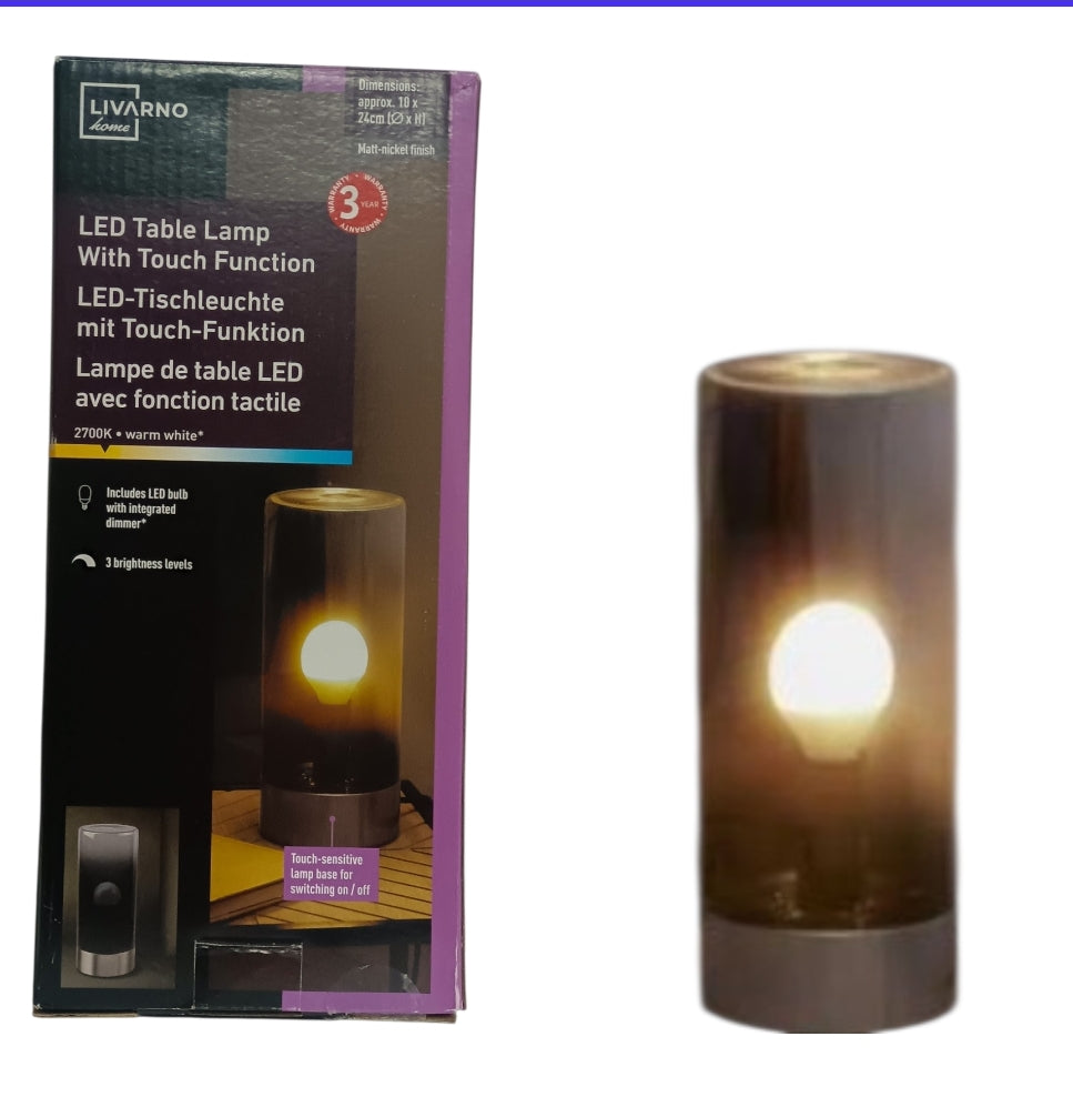 Livarno Home LED Touch Table Lamp  ‎Model: LED Table Lamp with Touch Function 2700K Warm White
