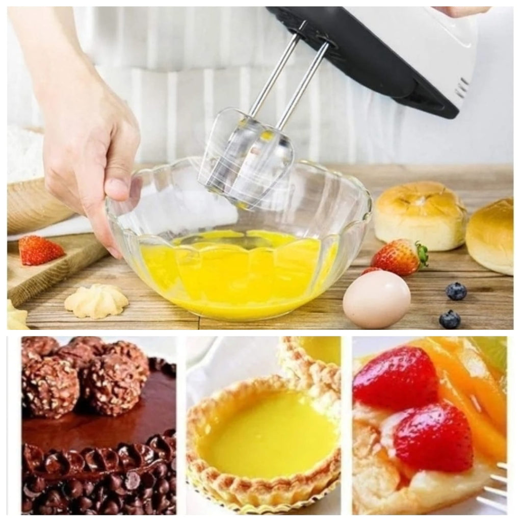 ‎SMURFETT Hand Mixer SE-133 now available! Perfect for cakes, dough & cream with 4 attachments.