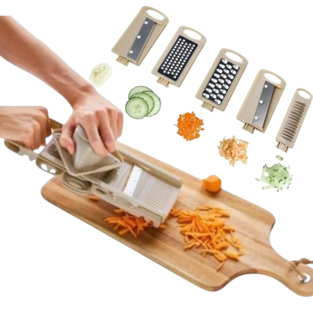 ‎ERNESTO 7-in-1 Multi-Purpose Grater now available! Stainless steel blades for perfect cuts every time.