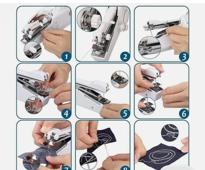 ‎_Sew anywhere, anytime. Portable cordless handheld sewing machine._