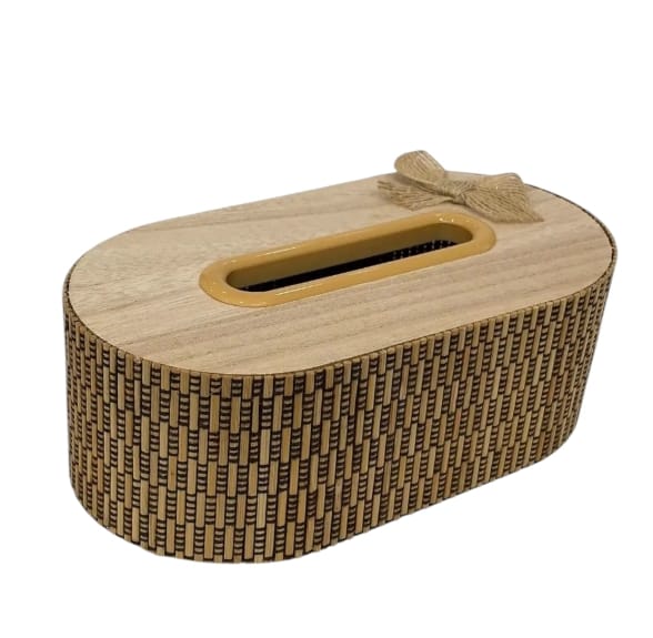 Add a rustic touch. Elegant woven tissue box for your home.