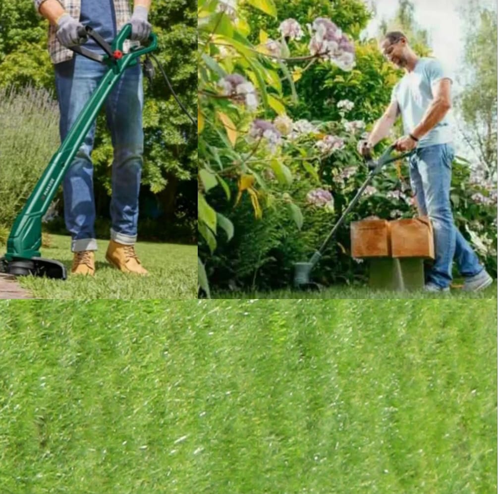 ‎Clean edges, easy trimming. 300W electric trimmer for a perfect lawn.