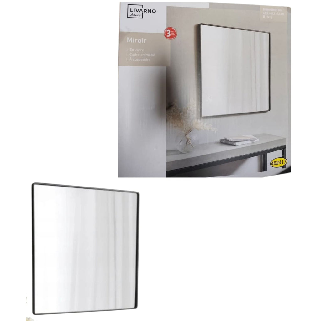 ‎Sleek metal frame, timeless reflection. Add light and space to any room.
