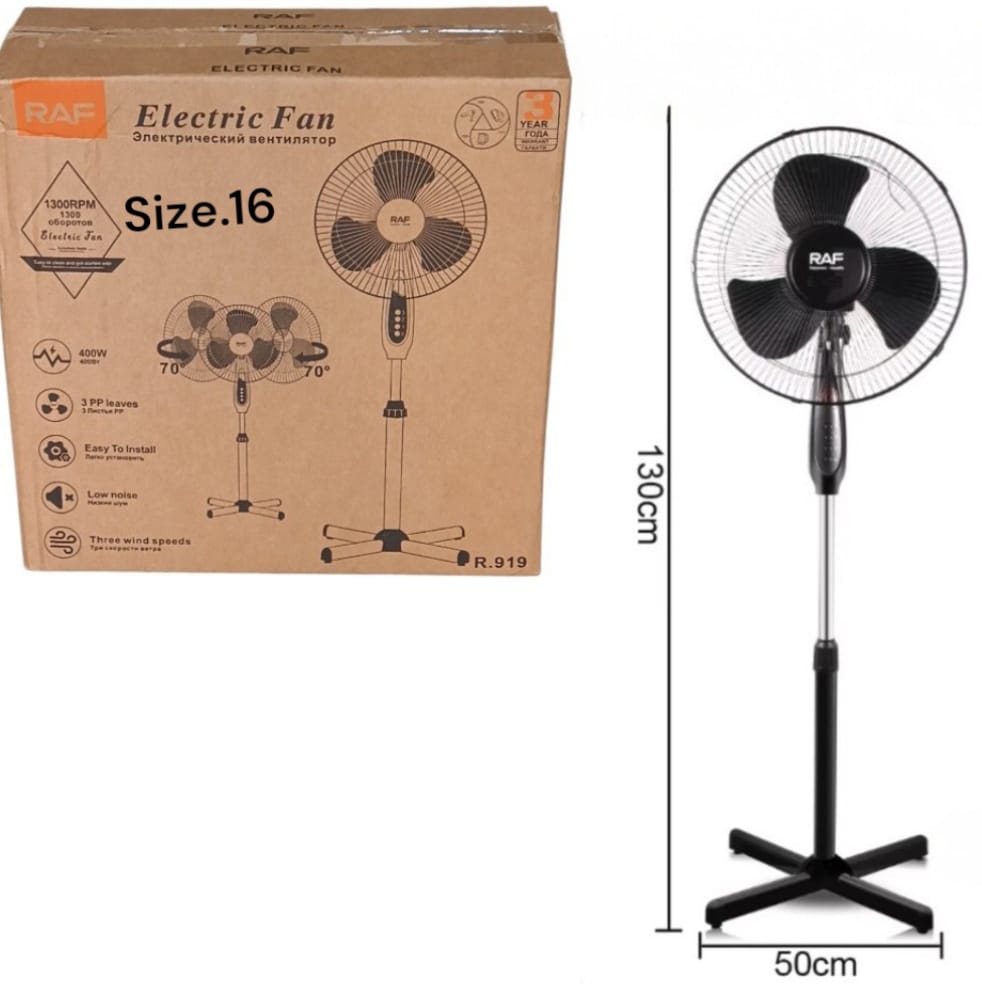 ‎Powerful 400W cooling with 130° oscillation. Stay cool all summer with RAF