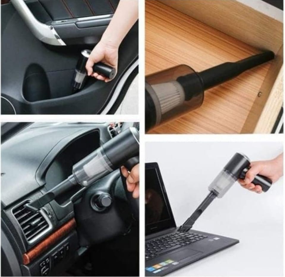 _3-in-1 power in your hand. Vacuum, blow & clean anywhere. Perfect for home & car._