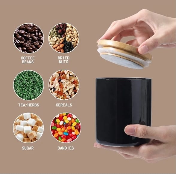 Grenoble Canister Set keeps your kitchen organized and stylish.