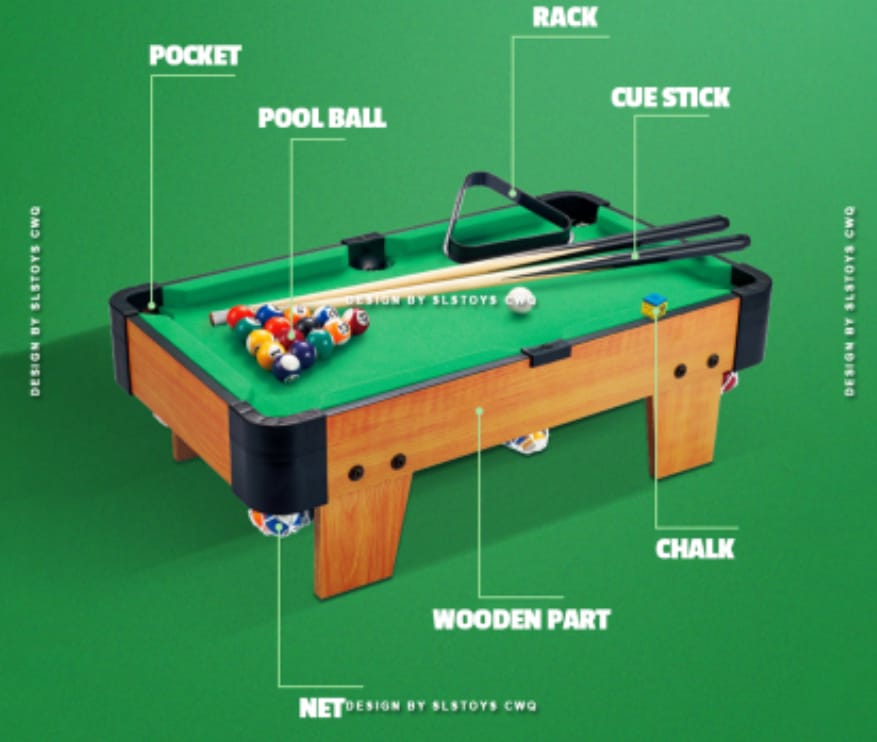Pool Table Tabletop Game brings family fun right to your living room.