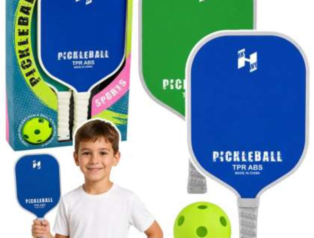 Pickleball Racket Set includes 2 paddles and 1 ball for fun family sports.