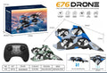 Sixth-generation Fighter Jet RC Drone flies with 4 LED propellers.