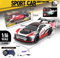 Sport Car Drift Racing features jet smoke and LED headlights.