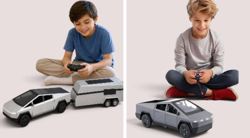 New Energy Off Road Travel Vehicle includes LED lights and trailer.