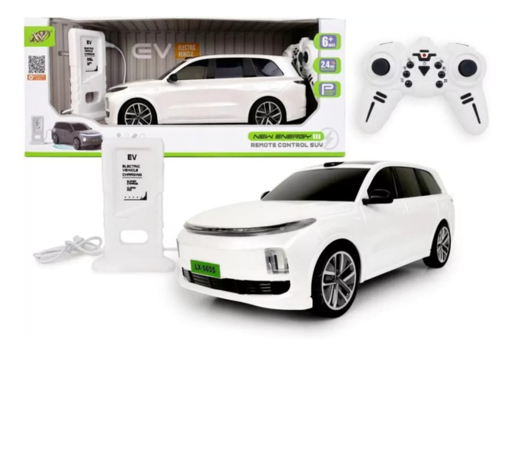 Five-way Remote Control Car features turn signals and horn.