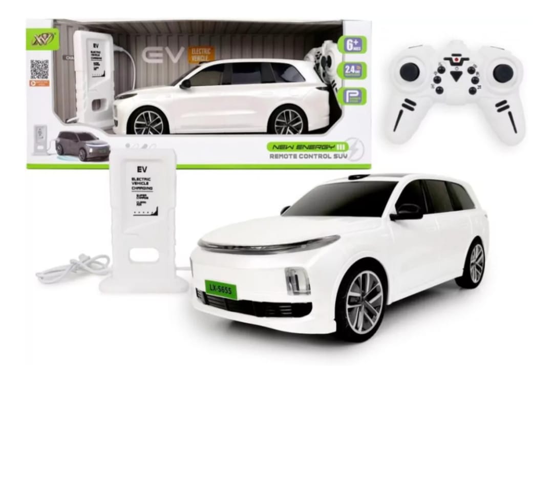 Five-way Remote Control Car features turn signals and horn.