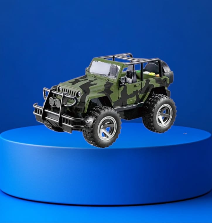 Battlefield King 4x4 RC Car features jet smoke and LED lights.