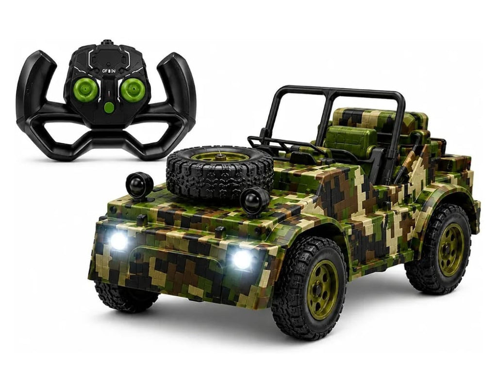 Battlefield King 4x4 RC Car features jet smoke and LED lights.