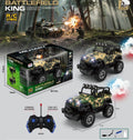 Battlefield King 4x4 RC Car features jet smoke and LED lights.