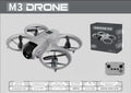 M3 UAV Drone features a HD camera and protective fan rings.