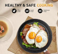 Healthy & Safe Cooking pan is PFOA, Lead, and Cadmium Free.