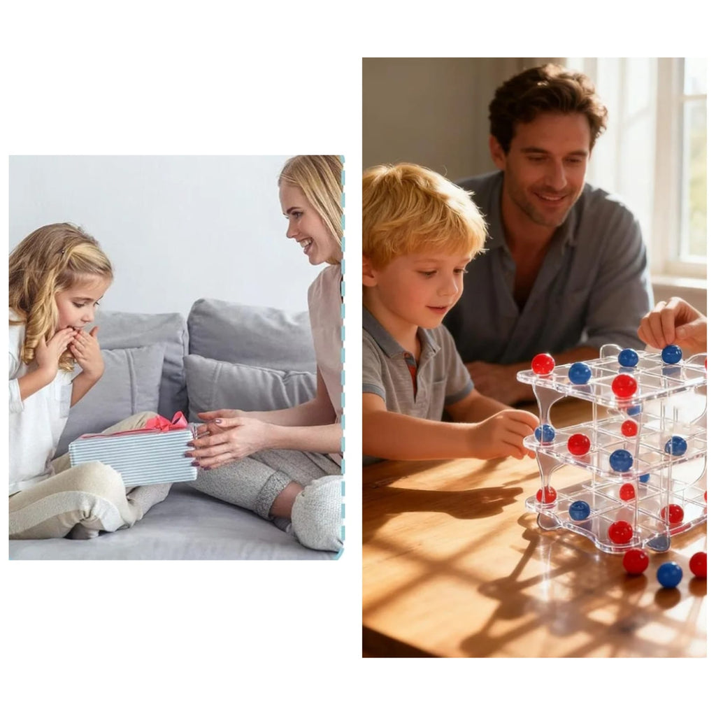 Tic-Tac-Toe 3D is an educational toy for ages 3 and up.