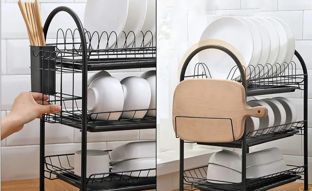 *Multifunctional Bowl Rack*: Organize. Drain. Shine — Your Kitchen’s New Best Friend!